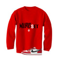 Air Jordan 1 Low OG Chicago Matching T-Shirt, Sweatshirts & Hoodies Red T-Shirt (Millionaire Mindset)