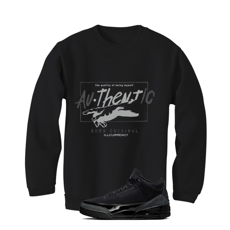 Air Jordan 3 Black Cat Black T-Shirt (Authentic)| illcurrency