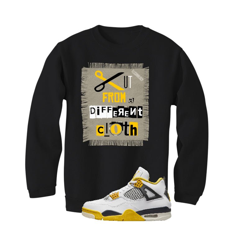 Air Jordan 4 WNNS “Vivid Sulfur” | illcurrency Black T-Shirt (Cut from a different cloth)
