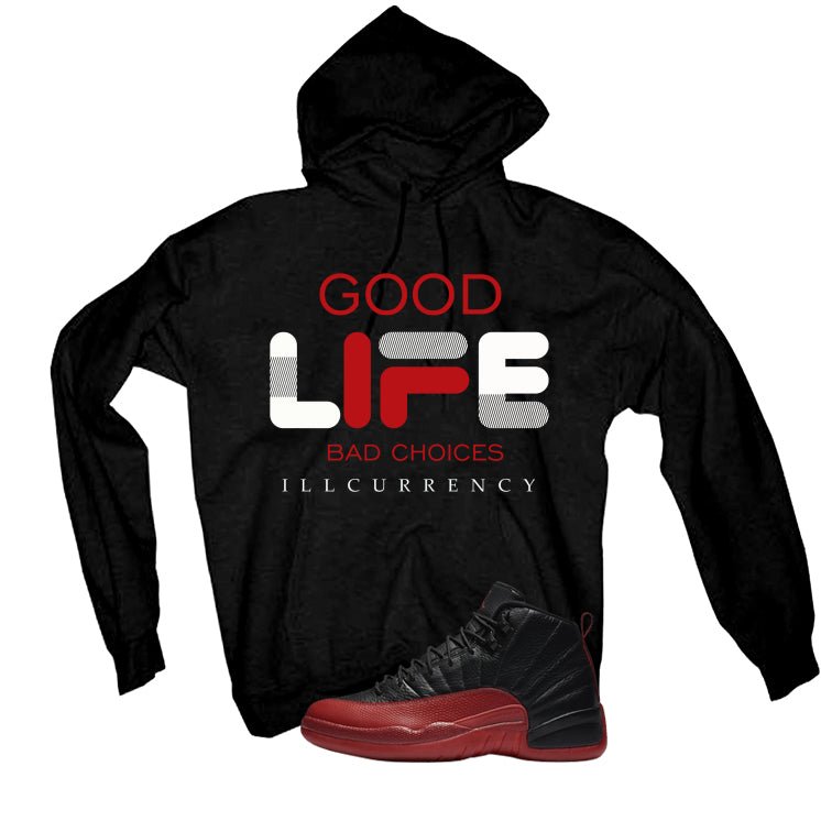 Air Jordan 12 Flu Game 2025 Black T-Shirt (Bad Choices)| illcurrency