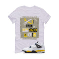 Air Jordan 4 Tour Yellow Matching T-Shirt Cut from a different cloth