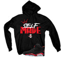 Air Jordan 6 Reverse Infrared Matching T-Shirt, Sweatshirts & Hoodies Black T-Shirt (Self Made)