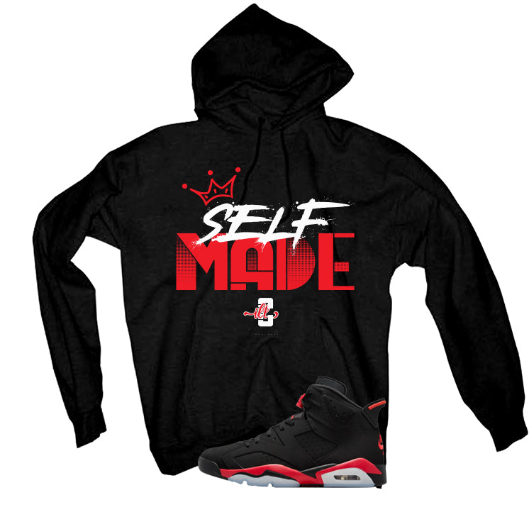 Air Jordan 6 Reverse Infrared Matching T-Shirt, Sweatshirts & Hoodies Black T-Shirt (Self Made)| illcurrency