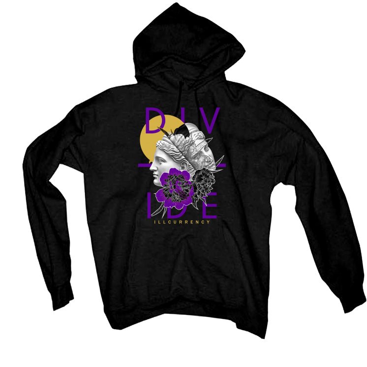 Air Jordan 12 Field Purple -  Black T-Shirt (Divide)
