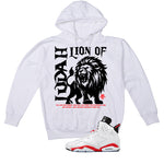 Air Jordan 6 White Infrared Matching T-Shirt Lion of Judah