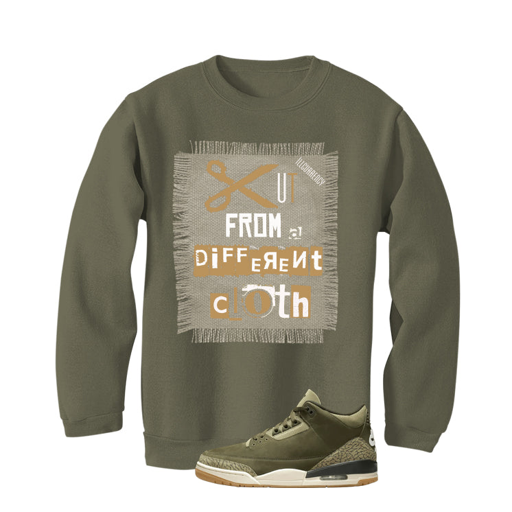 Air Jordan 3 Family Affair Matching T-Shirt, Sweatshirts & Hoodies Military Green T-Shirt (Cut from a different cloth)| illcurrency
