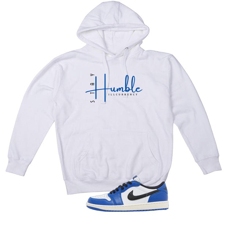 Air Jordan 1 Low OG Game Royal White T-Shirt (Stay Humble)| illcurrency