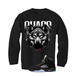 Air Jordan 5 Black Metallic Reimagined Black T-Shirt (Chaos)| illcurrency