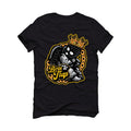 Air Jordan 6 Yellow Ochre | illcurrency Black T-Shirt (BORN HUSTLER)