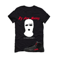 Air Jordan 12 Bloodline Matching T-Shirt, Sweatshirts, & Hoodies Black T-Shirt (By Any Means)| illcurrency