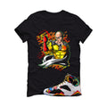 Air Jordan 7 Miro Matching T-Shirt Black T-Shirt (1 Punch)| illcurrency