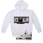 Air Jordan 4 Flight Club Matching T-Shirt, Sweatshirts & Hoodies White T-Shirt (By Any Means)| illcurrency