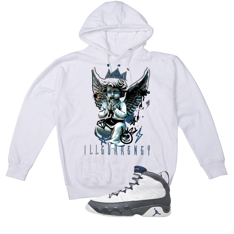 Air Jordan 9 Flint Grey Matching T-Shirt, Sweatshirts & Hoodies White T-Shirt (Graffiti Angel)| illcurrency
