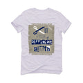AIR JORDAN 3 “WHITE NAVY”| ILLCURRENCY White T-Shirt (Cut from a different cloth)