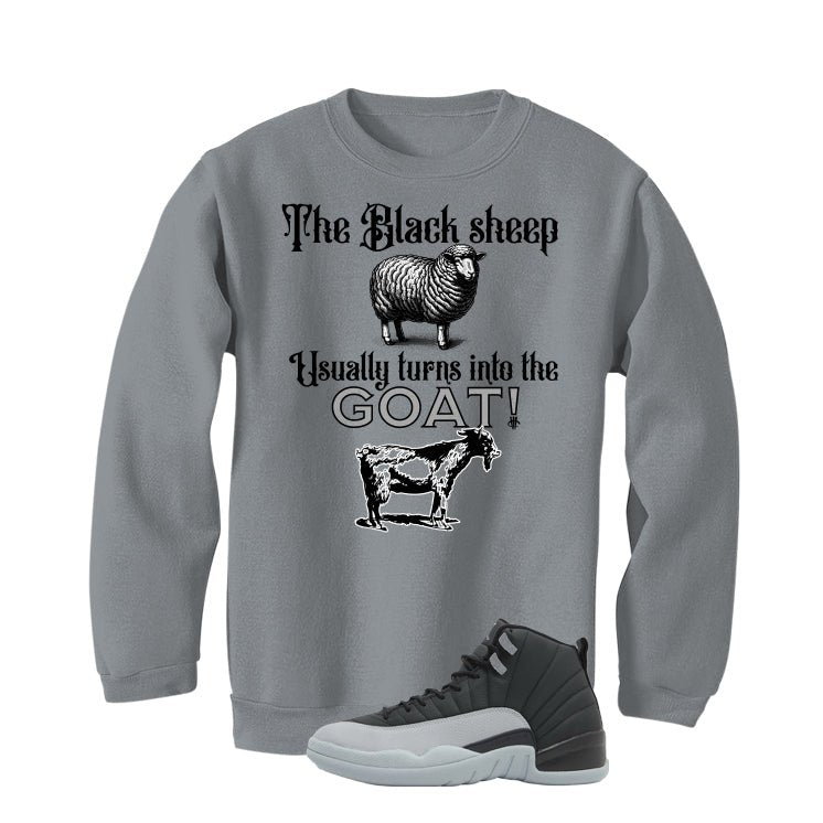 Air Jordan 12 Black/Wolf Grey Grey T-Shirt (the black sheep usually turns into the GOAT!)| illcurrency