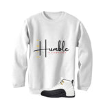 Air Jordan 12 Taxi Matching T-Shirt, Sweatshirts & Hoodies White T-Shirt (Stay Humble)| illcurrency