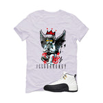 Air Jordan 12 Taxi Matching T-Shirt, Sweatshirts & Hoodies White T-Shirt (Graffiti Angel)| illcurrency