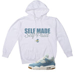 Air Jordan 4 Denim Worn Blue White T-Shirt (Self Made Self Paid)| illcurrency