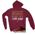 Air Jordan 3 OG Bin 23 Matching T-Shirt Maroon T-Shirt (Gotta Stop Spending Money)| illcurrency