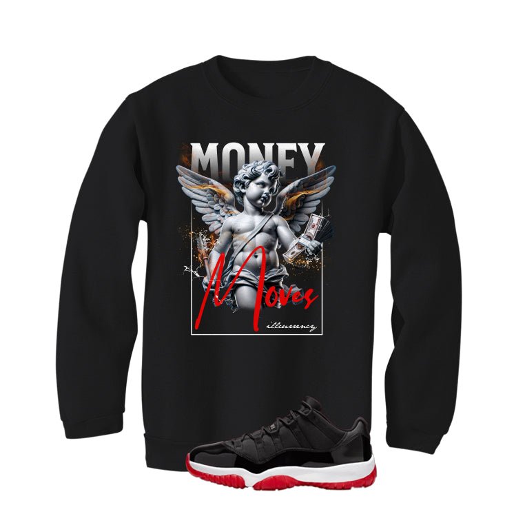 Air Jordan 11 Low Bred Black T-Shirt (Money Moves)| illcurrency