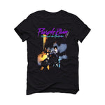 Air Jordan 6 Retro “Aqua” | illcurrency Black T-Shirt (Purple Rain)