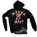 Air Jordan 10 Shadow Matching T-Shirt, Sweatshirts & Hoodies Black T-Shirt (Wanna Play)