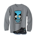 Air Jordan 11 Gamma Blue Matching T-Shirt, Sweatshirts & Hoodies Grey T-Shirt (Misunderstood)