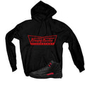 Air Jordan 12 Bloodline Matching T-Shirt, Sweatshirts, & Hoodies Black T-Shirt (Krispy Kicks)
