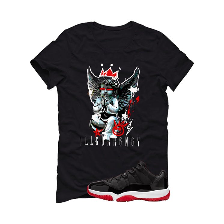 Air Jordan 11 Low Bred Black T-Shirt (Graffiti Angel)| illcurrency