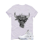 Air Jordan 5 OG White Metallic Matching T-Shirt, Sweatshirts & Hoodies White T-Shirt (Bully)| illcurrency