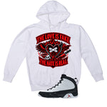 Air Jordan 9 OG Space Jam Matching T-Shirt The Love is fake