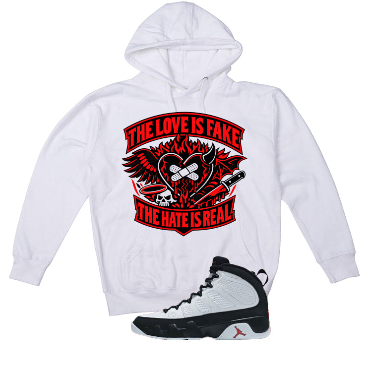Air Jordan 9 OG Space Jam Matching T-Shirt The Love is fake