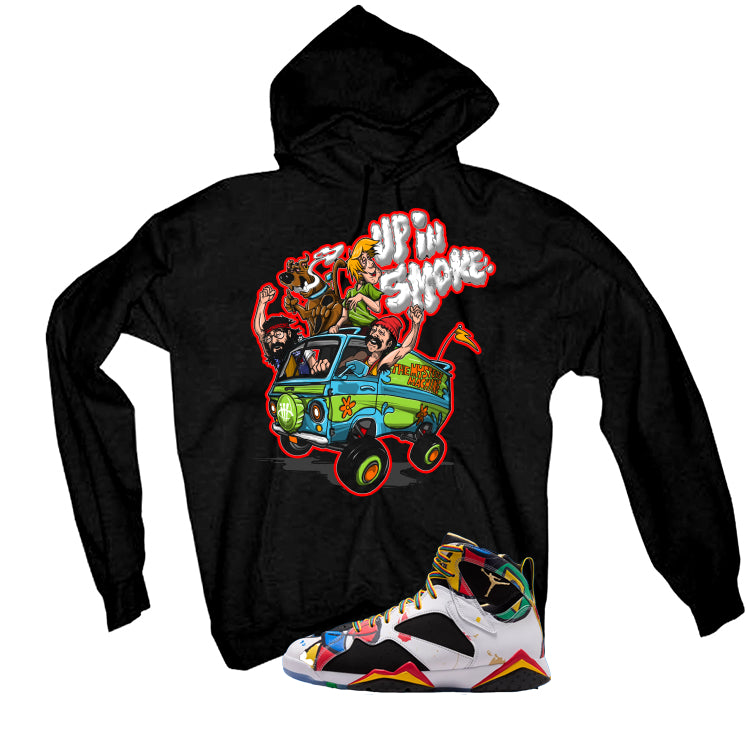 Air Jordan 7 Miro Matching T-Shirt Black T-Shirt (Up in smoke)| illcurrency