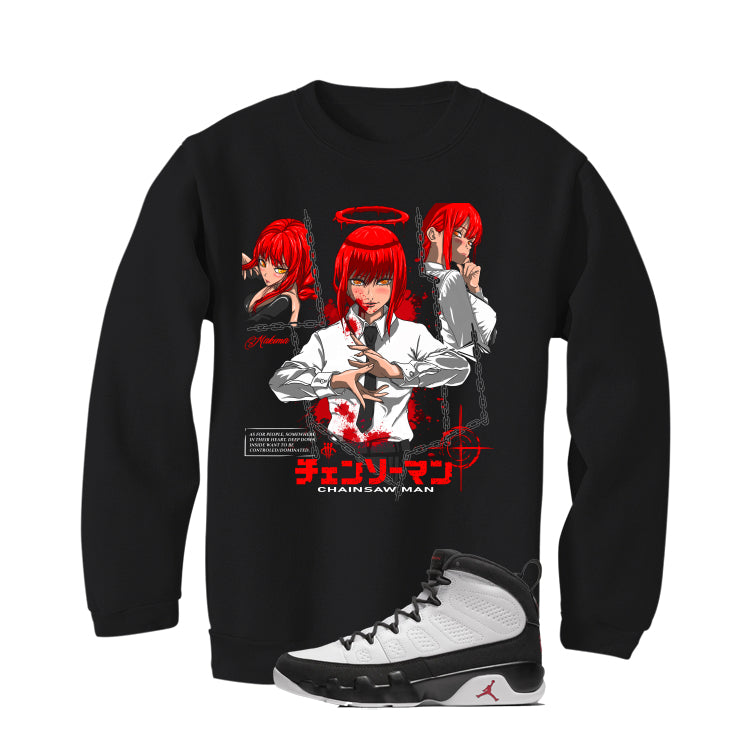 Air Jordan 9 OG Space Jam Matching T-Shirt Black T-Shirt (Makima)| illcurrency