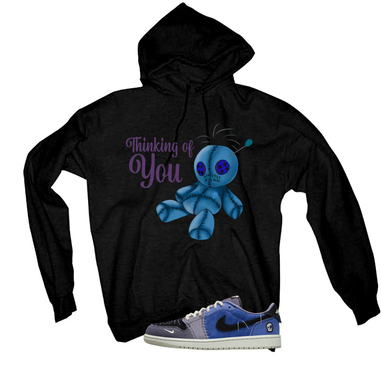 Air Jordan 1 Low OG Voodoo Alternate Matching T-Shirt, Sweatshirts & Hoodies Black T-Shirt (Thinking Of You)| illcurrency