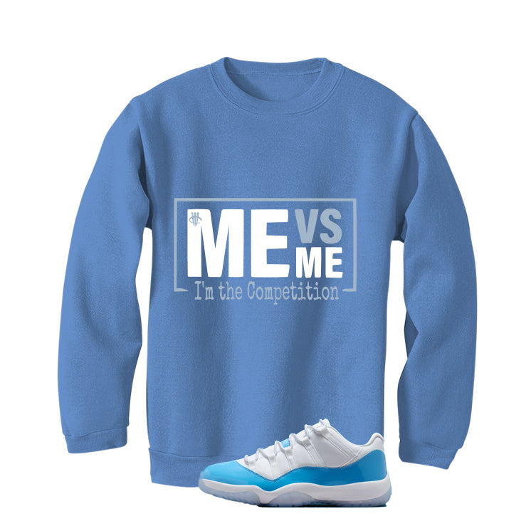 Air Jordan 11 Low University Blue Matching T-Shirt, Sweatshirts & Hoodies Carolina Blue T-Shirt (Me Vs Me)| illcurrency