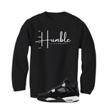 Air Jordan 4 White Thunder Black T-Shirt (Stay Humble)| illcurrency