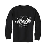 Air Jordan 4 Black Cat Matching T-Shirt, Sweatshirts & Hoodies Black T-Shirt (Hustle By Any Means)| illcurrency