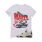 Air Jordan 4 Flight Club Matching T-Shirt, Sweatshirts & Hoodies White T-Shirt (Beauty in everything)| illcurrency
