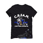 Awake NY x Air Jordan 5 Racer Blue Black T-Shirt (Cream)| illcurrency