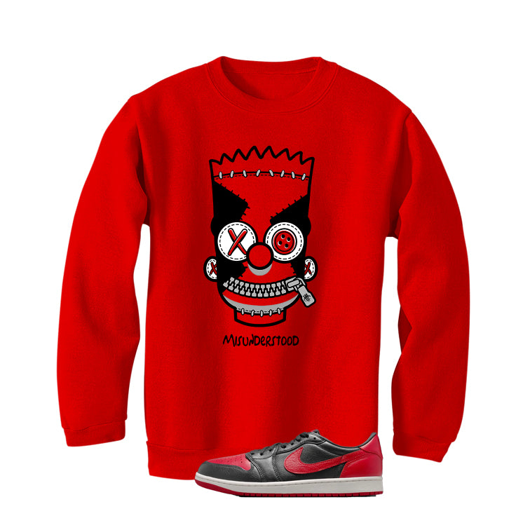 Air Jordan 1 Low OG Banned Matching T-Shirt, Sweatshirts & Hoodies Red T-Shirt (Misunderstood)| illcurrency
