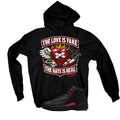 Air Jordan 12 Bloodline Matching T-Shirt, Sweatshirts, & Hoodies Black T-Shirt (The Love is fake)