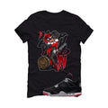 Air Jordan 4 Bred Matching T-Shirt Black T-Shirt (Hey Puddin!!)| illcurrency