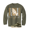 Air Jordan 3 Family Affair Matching T-Shirt, Sweatshirts & Hoodies Military Green T-Shirt (Blessed not lucky)