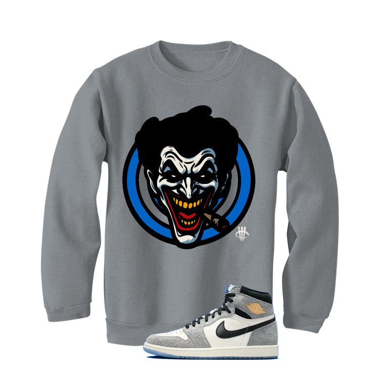 Air Jordan 1 High OG All-Star Matching T-Shirt, Sweatshirts & Hoodies Grey T-Shirt (Joke The Joker)| illcurrency