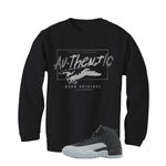 Air Jordan 12 Black/Wolf Grey Black T-Shirt (Authentic)| illcurrency