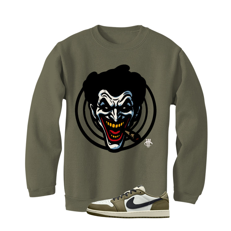 Air Jordan 1 Low OG Medium Olive Matching T-Shirt, Sweatshirts & Hoodies Military Green T-Shirt (Joke The Joker)| illcurrency