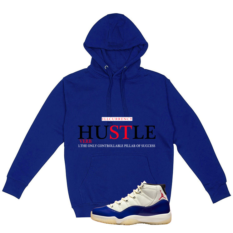 Air Jordan 11 Rare Air Matching T-Shirt, Sweatshirts & Hoodies Royal Blue T-Shirt (Hustle Definition)| illcurrency