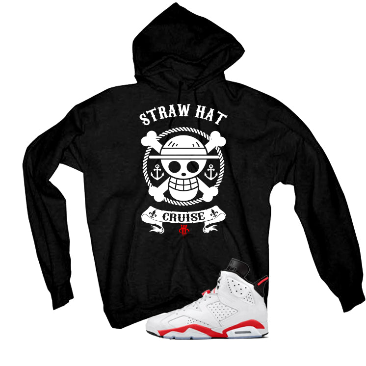 Air Jordan 6 White Infrared Matching T-Shirt Straw Hat Cruise