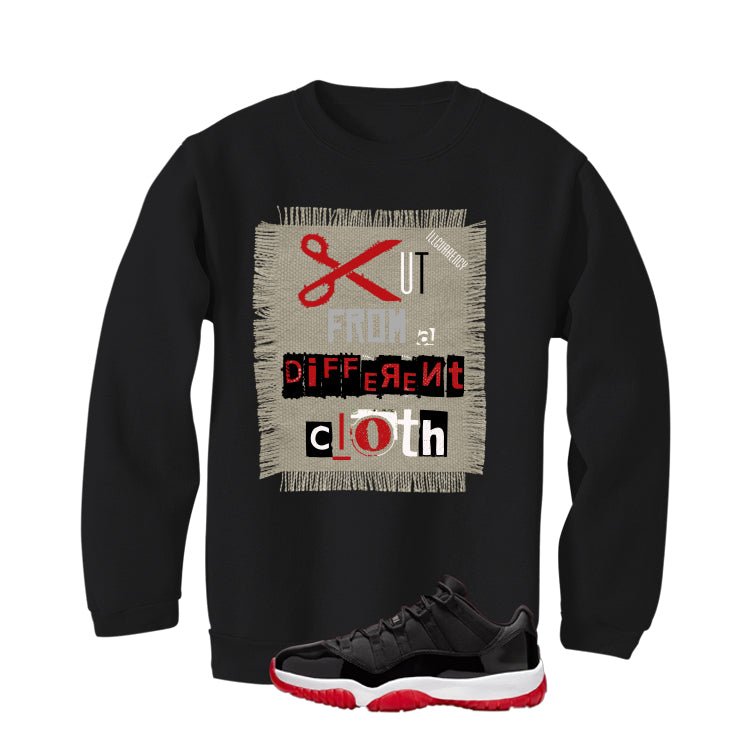 Air Jordan 11 Low Bred Black T-Shirt (Blessed not lucky)| illcurrency